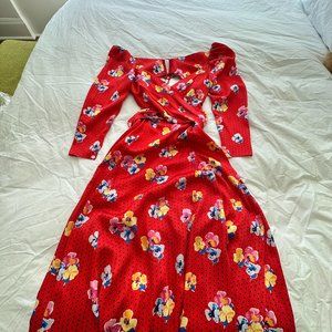 Carolina Herrera Criss Cross Dress Size 6 WITH TAGS